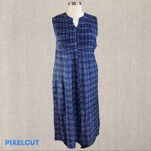 Woman within cottagecore long dress